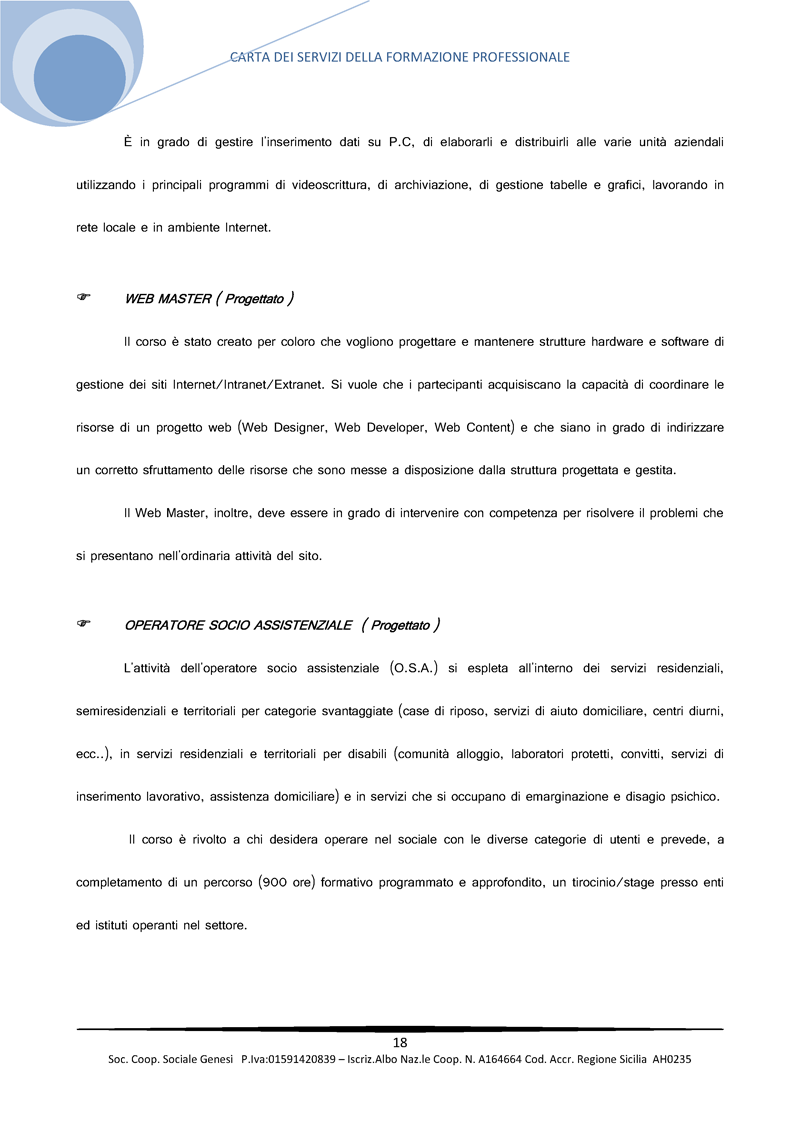 Carta Servizi pag.18